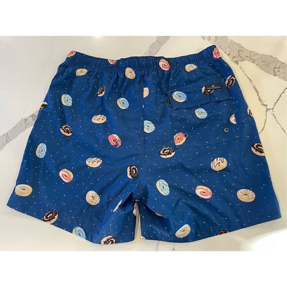 Rainforest So Jelly Blue Donuts Swim Trunks Men’s Sz L - Picture 2 of 7